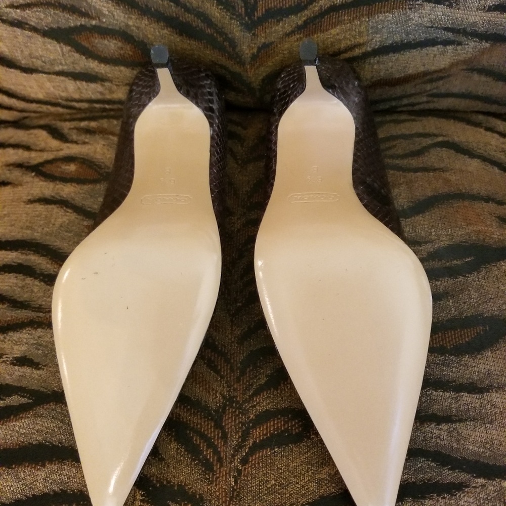 Coach Allison Python Pumps - image 2